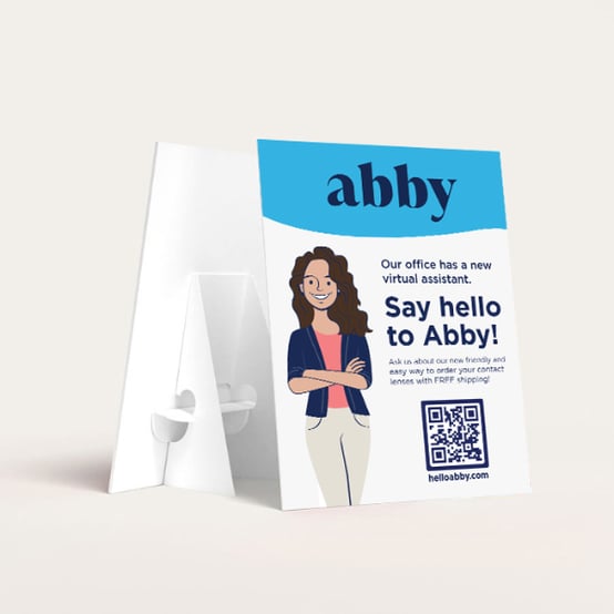 Abby counter card mockup