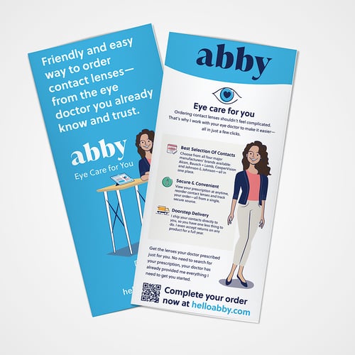 Abby rack card mockup